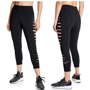 Alo Yoga Black High-Waist Cutout Leggings